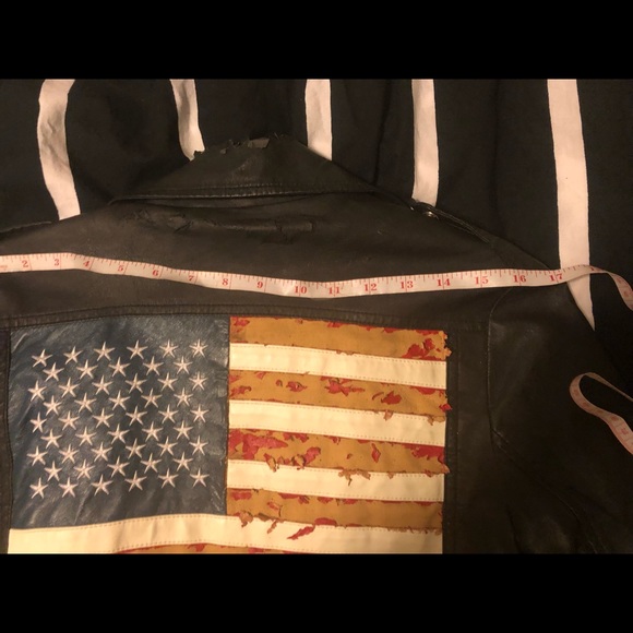 Unit American flag Moto jacket - Picture 7 of 7